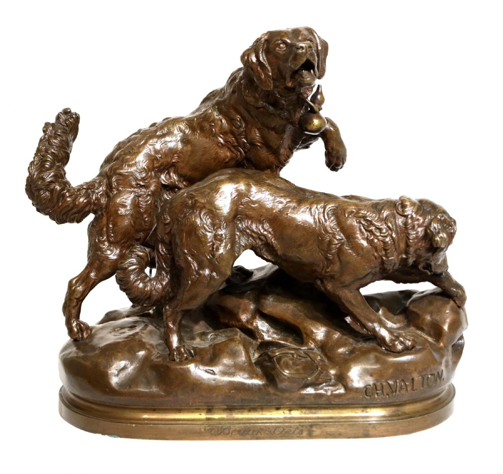 Charles Valton (1851 - 1918) A French Bronze Animalier Sculpture