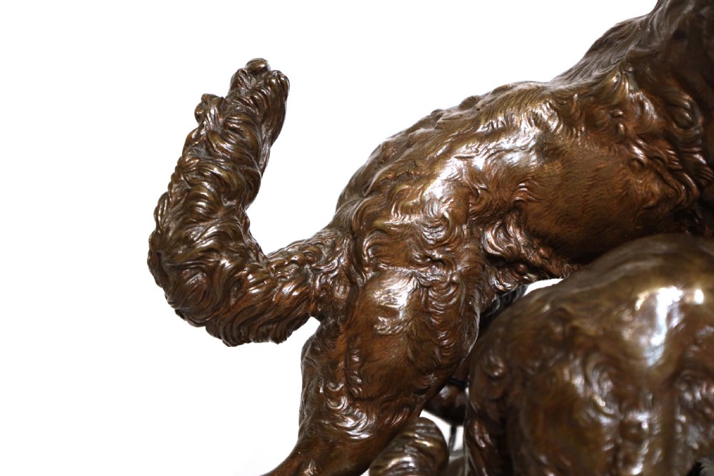 Charles Valton (1851 - 1918) A French Bronze Animalier Sculpture View IV