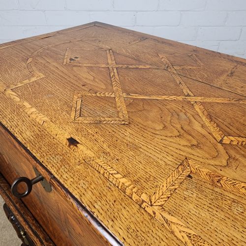 ANTIQUE OAK CHEST ON STAND 18TH CENTURY - ADDITIONAL PHOTO 4