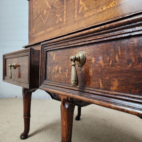 ANTIQUE OAK CHEST ON STAND 18TH CENTURY - ADDITIONAL PHOTO 7
