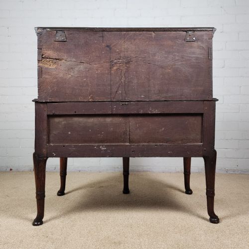 ANTIQUE OAK CHEST ON STAND 18TH CENTURY - ADDITIONAL PHOTO 2