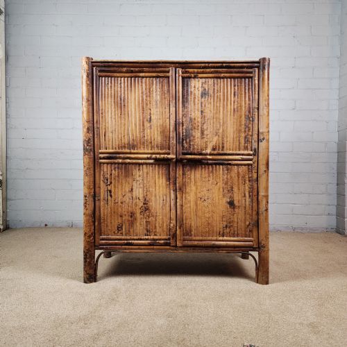 BAMBOO CUPBOARD EARLY 20TH C - ADDITIONAL PHOTO 1