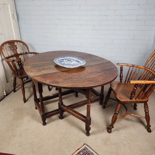 OAK GATELEG TABLE GEORGE III - ADDITIONAL PHOTO 1