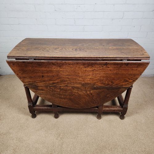 OAK GATELEG TABLE GEORGE III - ADDITIONAL PHOTO 3
