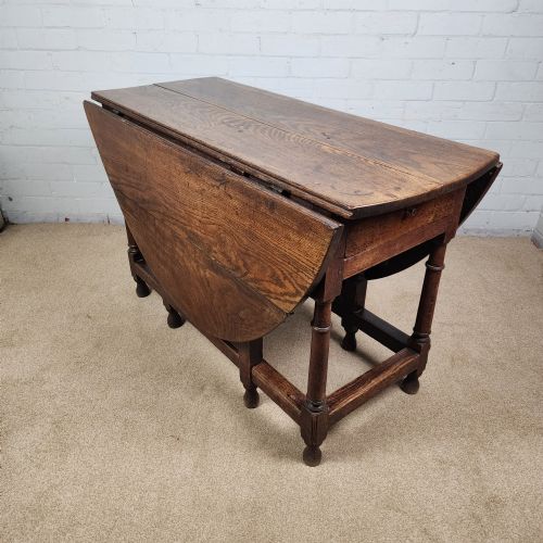 OAK GATELEG TABLE GEORGE III - ADDITIONAL PHOTO 4