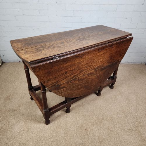 OAK GATELEG TABLE GEORGE III - ADDITIONAL PHOTO 5