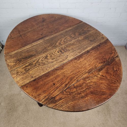 OAK GATELEG TABLE GEORGE III - ADDITIONAL PHOTO 6