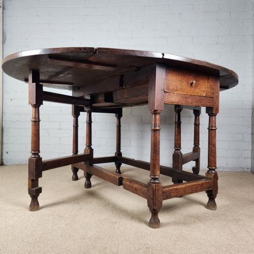 OAK GATELEG TABLE GEORGE III - ADDITIONAL PHOTO 7
