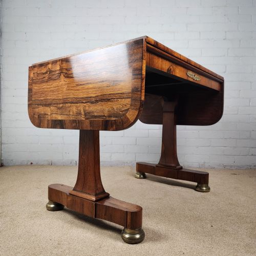 ROSEWOOD SOFA TABLE EARLY 19TH CENTURY REGENCY PERIOD - ADDITIONAL PHOTO 2