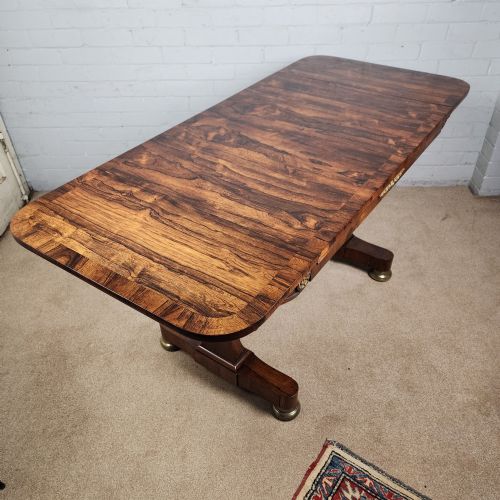 ROSEWOOD SOFA TABLE EARLY 19TH CENTURY REGENCY PERIOD - ADDITIONAL PHOTO 3