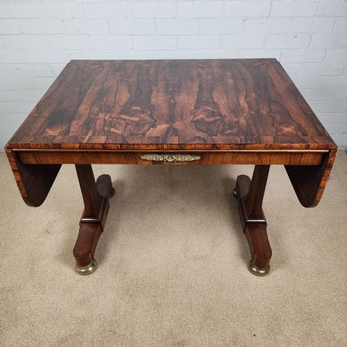 ROSEWOOD SOFA TABLE EARLY 19TH CENTURY REGENCY PERIOD - ADDITIONAL PHOTO 10