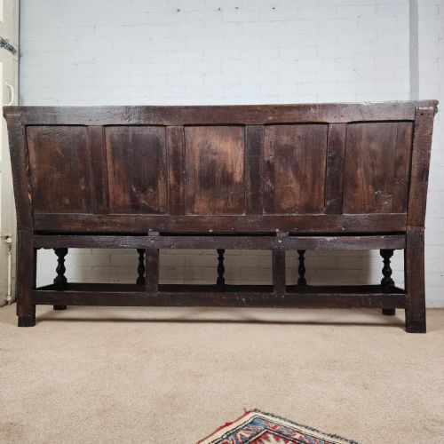 ANTIQUE OAK SETTLE 18TH CENTURY - ADDITIONAL PHOTO 8