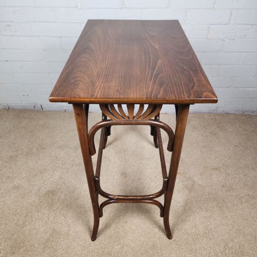 FISCHEL SIDE TABLE PALMETTES MODEL ANTIQUE ART NOUVEAU PERIOD - ADDITIONAL PHOTO 3