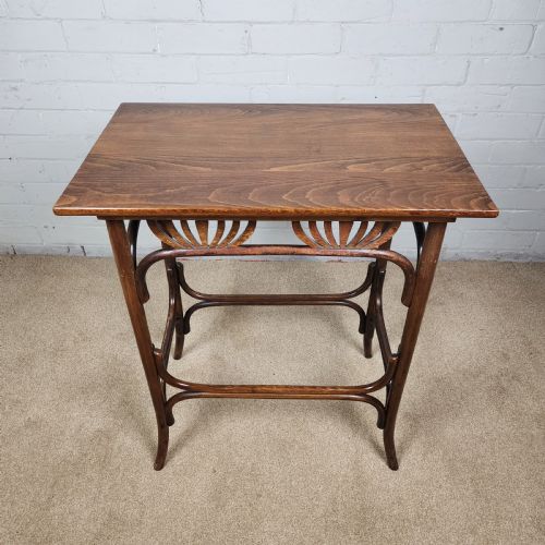 FISCHEL SIDE TABLE PALMETTES MODEL ANTIQUE ART NOUVEAU PERIOD - ADDITIONAL PHOTO 5