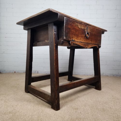CHESTNUT SIDE TABLE SPANISH 17TH CENTURY - ADDITIONAL PHOTO 5