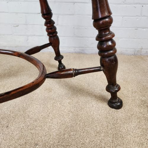 ANTIQUE WINDSOR CHAIR WITH CRINOLINE STRETCHER NOTTINGHAMSHIRE 19TH C - ADDITIONAL PHOTO 12