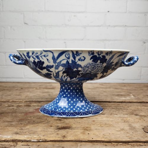 WEDGWOOD HIBISCUS COMPOTE VASE GEORGIAN CIRCA 1820 - ADDITIONAL PHOTO 5
