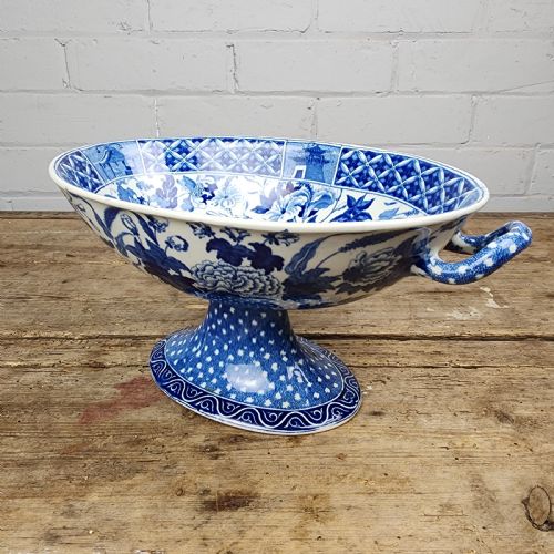 WEDGWOOD HIBISCUS COMPOTE VASE GEORGIAN CIRCA 1820 - ADDITIONAL PHOTO 9