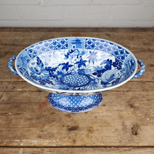 WEDGWOOD HIBISCUS COMPOTE VASE GEORGIAN CIRCA 1820 - ADDITIONAL PHOTO 14