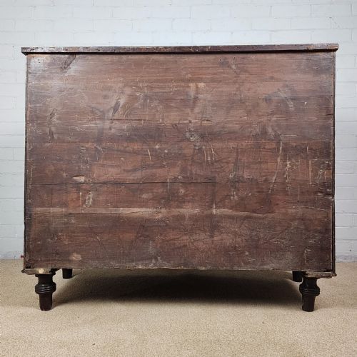 REGENCY MAHOGANY BOWFRONT CHEST OF DRAWERS - ADDITIONAL PHOTO 7