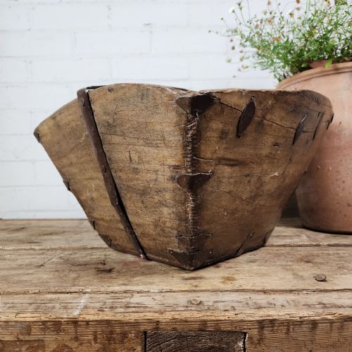 19TH CENTURY IRONBOUND TRUG - ADDITIONAL PHOTO 2