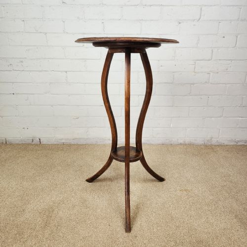 19TH CENTURY MAHOGANY AND WALNUT OCCASIONAL TABLE - ADDITIONAL PHOTO 3