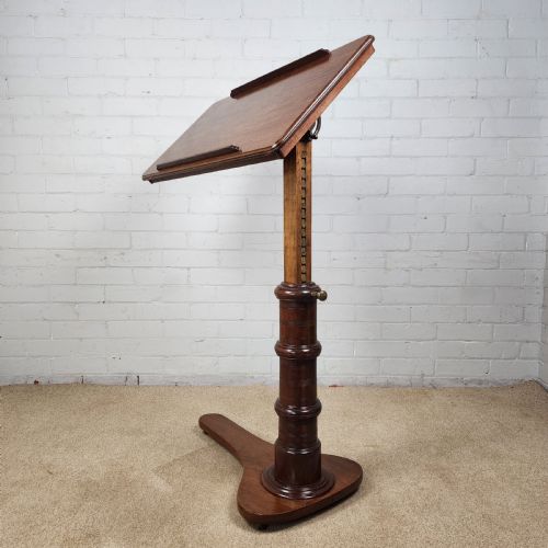 EDWARDIAN READING TABLE IN MAHOGANY - ADDITIONAL PHOTO 1