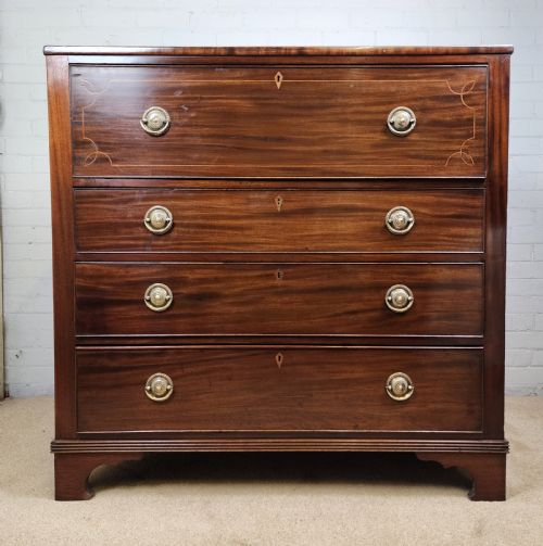 SECRETAIRE CHEST OF DRAWERS GEORGIAN MAHOGANY EARLY 19TH C - ADDITIONAL PHOTO 5