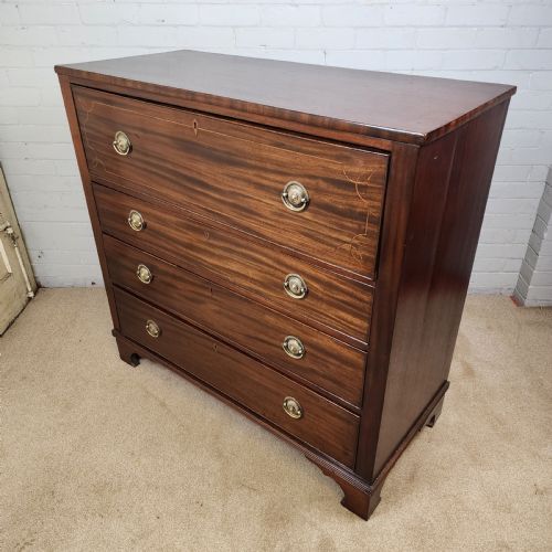 SECRETAIRE CHEST OF DRAWERS GEORGIAN MAHOGANY EARLY 19TH C - ADDITIONAL PHOTO 6