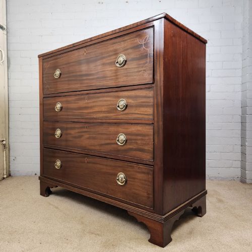SECRETAIRE CHEST OF DRAWERS GEORGIAN MAHOGANY EARLY 19TH C - ADDITIONAL PHOTO 7