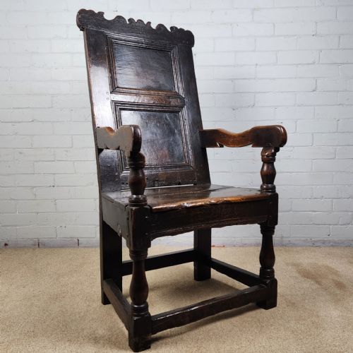 WAINSCOT CHAIR ENGLISH OAK 17TH CENTURY - ADDITIONAL PHOTO 1