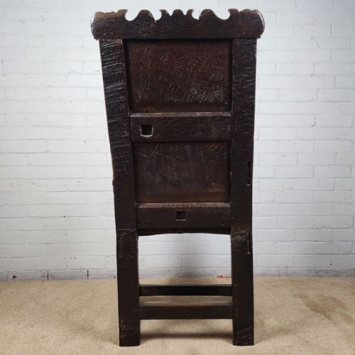 WAINSCOT CHAIR ENGLISH OAK 17TH CENTURY - ADDITIONAL PHOTO 8