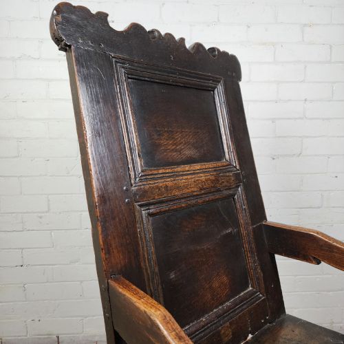 WAINSCOT CHAIR ENGLISH OAK 17TH CENTURY - ADDITIONAL PHOTO 10