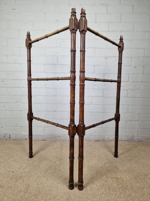 VICTORIAN BEECH FAUX BAMBOO TOWEL RAIL - ADDITIONAL PHOTO 5
