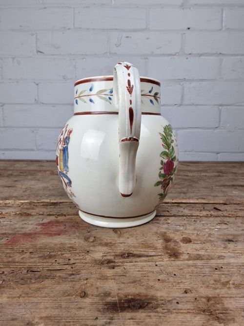EARLY 19THC PEARLWARE FARMER'S JUG - ADDITIONAL PHOTO 4
