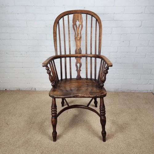 ANTIQUE 19THCENTURY ASH ELM WINDSOR CHAIR - ADDITIONAL PHOTO 1