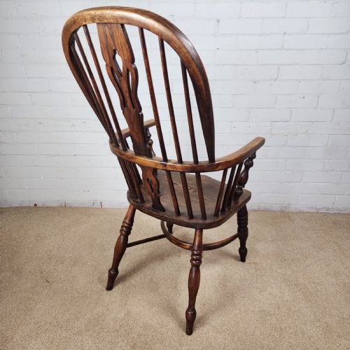 ANTIQUE 19THCENTURY ASH ELM WINDSOR CHAIR - ADDITIONAL PHOTO 3