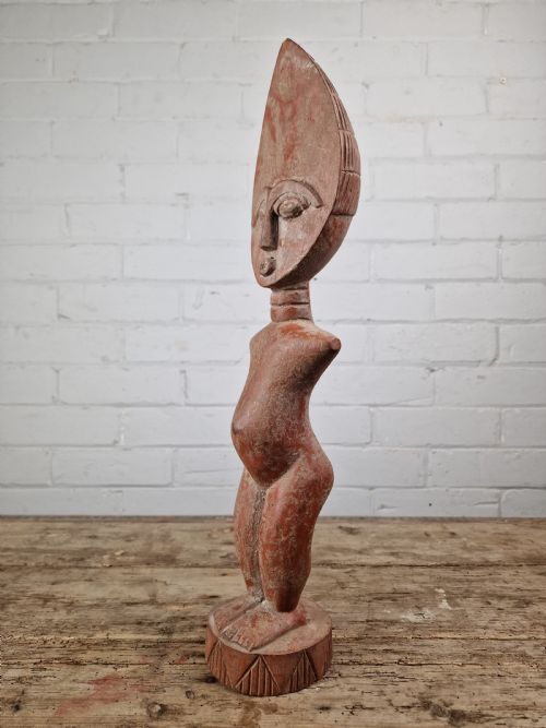 FANTE TRIBE AFRICAN CARVED FERTILITY FIGURE GHANA