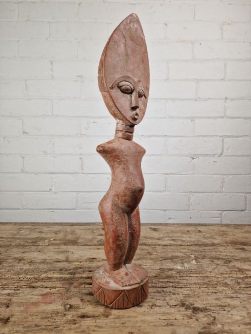 FANTE TRIBE AFRICAN CARVED FERTILITY FIGURE GHANA - ADDITIONAL PHOTO 2