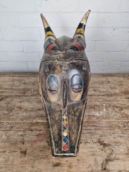 GOURO 'ZAMBLE' AFRICAN TRIBAL MASK IVORY COAST - ADDITIONAL PHOTO 10