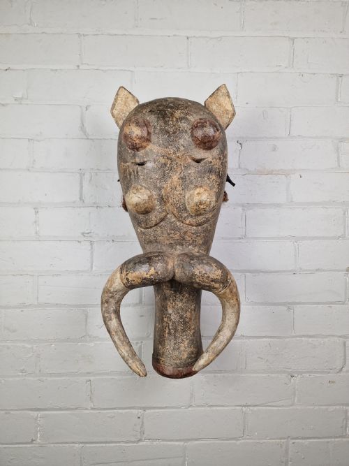 LIGBI PEOPLE WARTHOG MASK IVORY COAST - ADDITIONAL PHOTO 2