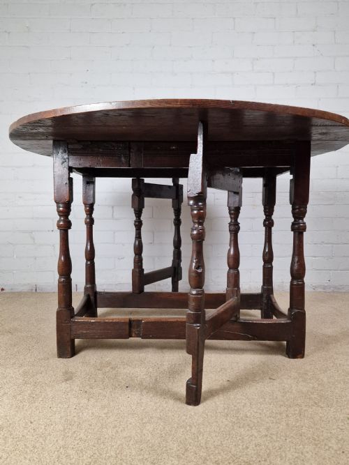 OAK GATELEG TABLE 18TH CENTURY - ADDITIONAL PHOTO 1