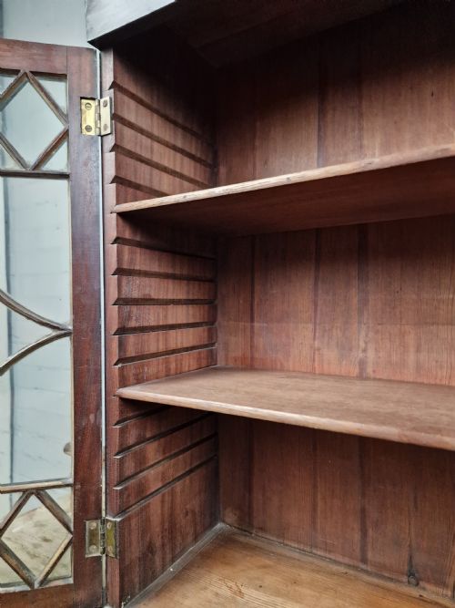 WALL HANGING BOOKCASE CABINET GEORGIAN 1714 TO 1837 - ADDITIONAL PHOTO 5