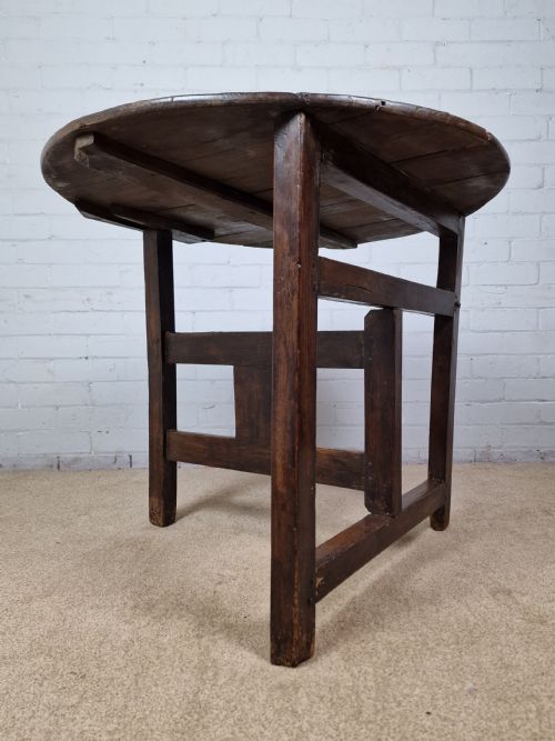 GEORGE III OAK COACHING TABLE CIRCA 1800 - ADDITIONAL PHOTO 1