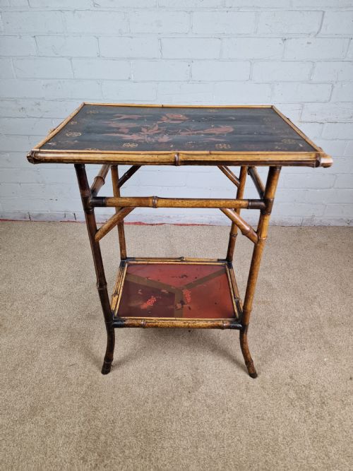 19TH CENTURY AESTHETIC MOVEMENT BAMBOO SIDE TABLE - ADDITIONAL PHOTO 3