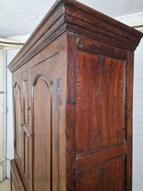 GEORGIAN OAK LIVERY CUPBOARD CIRCA 1780 - ADDITIONAL PHOTO 7