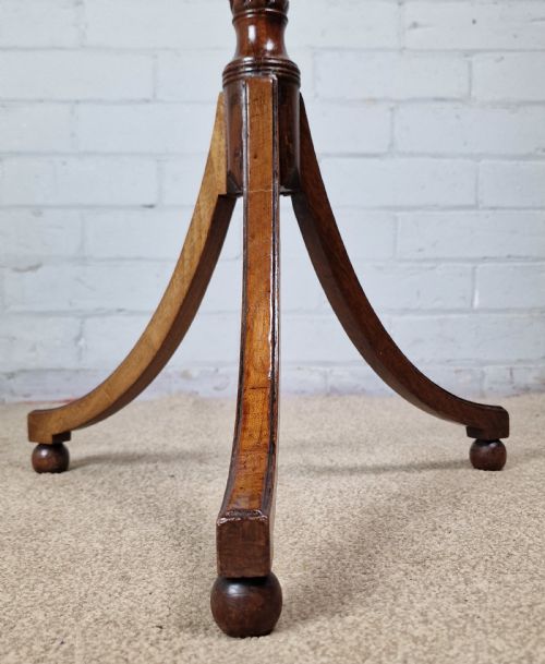 A REGENCY MAHOGANY AND BOXWOODSTRUNG TRIPOD TABLE EARLY 19TH CENTURY - ADDITIONAL PHOTO 5