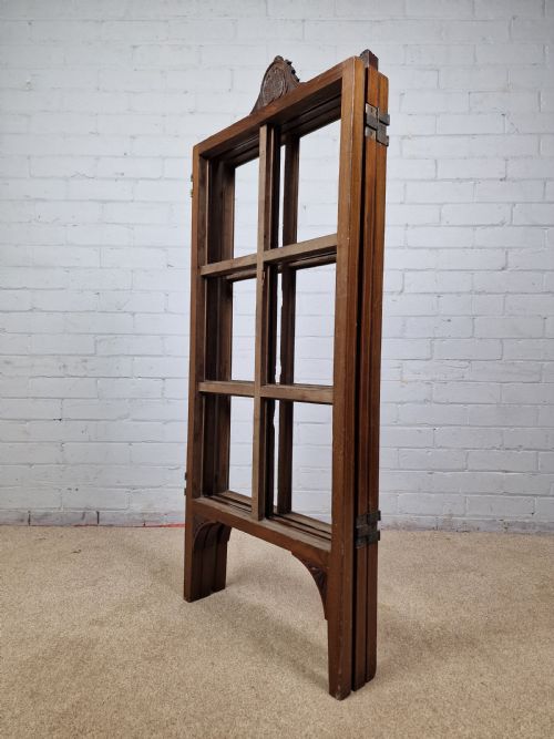 ANTIQUE MAHOGANY FOLDING SCREEN EDWARDIAN 1901 1910 - ADDITIONAL PHOTO 2