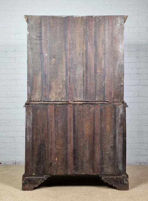 GEORGIAN SECRETAIRE CHEST ON CHEST CIRCA 1720 - ADDITIONAL PHOTO 8