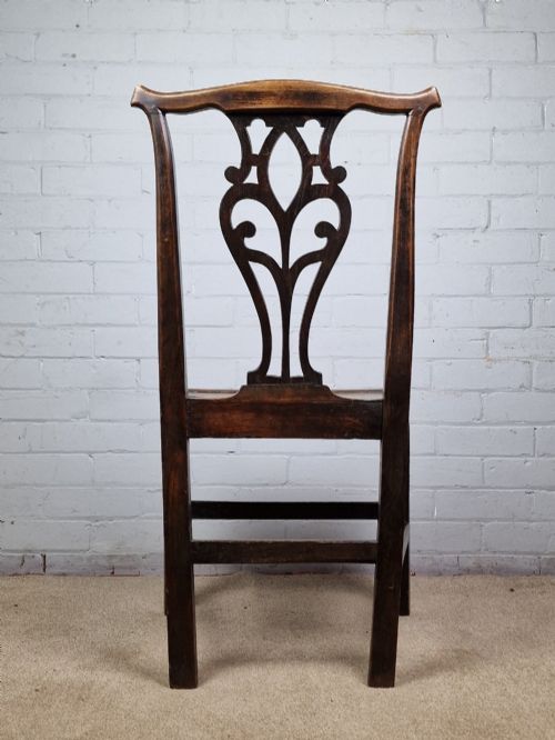 ANTIQUE GEORGIAN OAK COUNTRY CHAIR - ADDITIONAL PHOTO 2